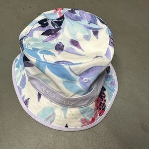 Columbia Women's Floral Bucket Hat - Purple and Blue Sz L/XL